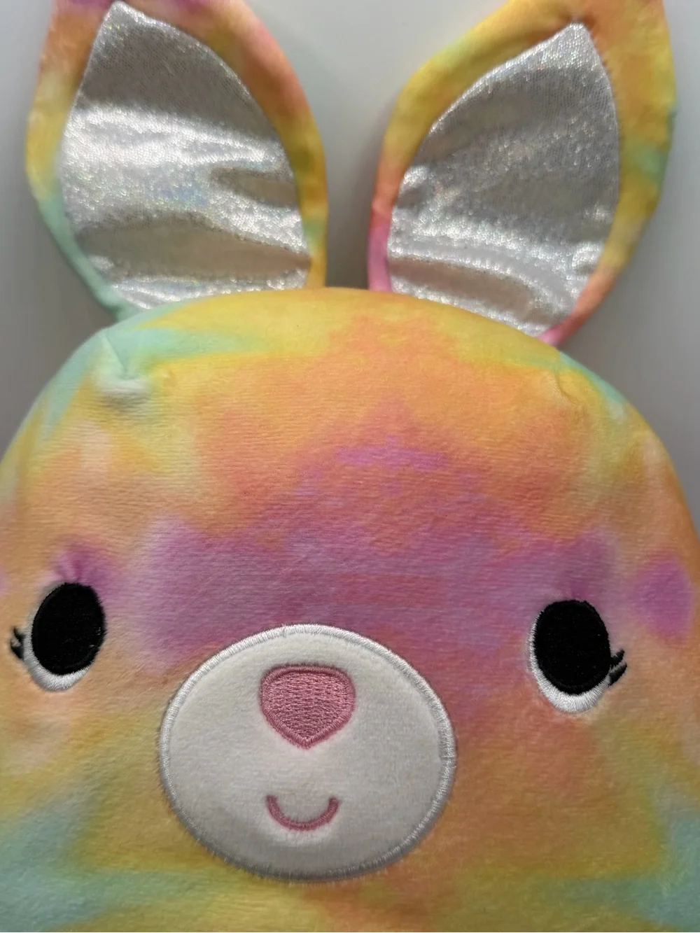 Kids Preferred Cuddle Pals Tie Dye Bunny Plush 20” Pastel Rainbow Stuffed Animal